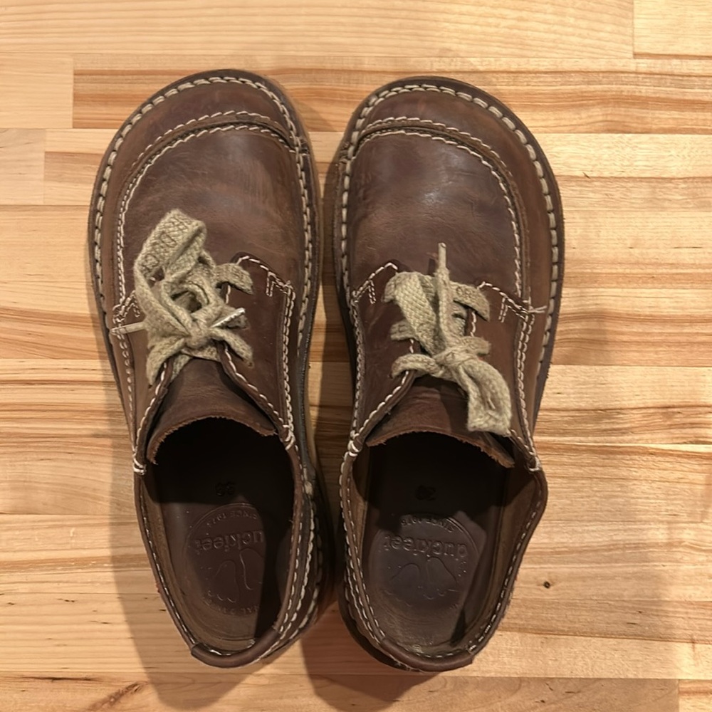 Duckfeet Fyn Shoes, leather size 39, cocoa brown, EUC